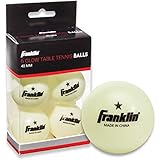 Franklin Sports 1 Star GID Table Tennis Balls (Pack of 6), 40 mm