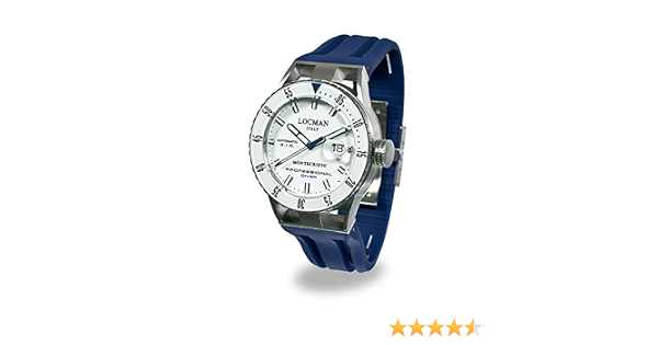 Amazon.com: LOCMAN Watch Montecristo Automatic Diver 44mm Case 12ATM Blue  Strap White Dial : Clothing, Shoes \u0026 Jewelry