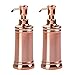 mDesign Decorative Metal Refillable Liquid Soap Dispenser Pump Bottle for Bathroom Vanity Countertop, Kitchen Sink - Holds Hand Soap, Dish Soap, Hand Sanitizer, Essential Oils - 2 Pack - Rose Gold