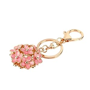 Charm hanger hoge kwaliteit kristal bloem sleutelhanger legering, voor tas decoratie, voor cadeau
