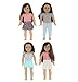 PZAS Toys 18 Inch Doll Clothes - 4 Mix'n'Match Outfits for 18