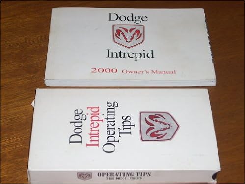 Complete Set 2000 Dodge Intrepid Authentic Owners Manual Book And Rare 45 Minute Operating Tips Video Specifically For 2000 Intrepid Daimler Chrysler Amazon Com Books