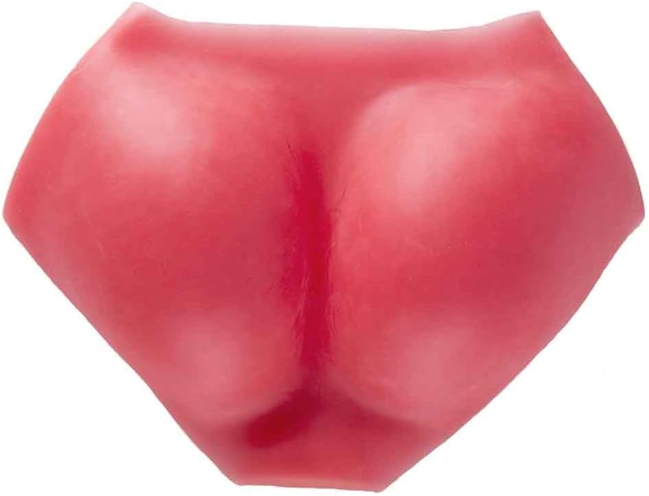 Wxyfl Buttock Briefs Hip Enhancer Control Knickers Padded Butt Lifter Fake Silica Gel Butt Lifter Pants Hip Enhancer Pads Underwear,Red,XXL