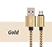 X-EDITION Micro USB Cable 6Ft, USB 2.0 A Male to Micro B Charging Cable Braided Fast Charger Cord for Galaxy S7/S6 Edge, LG G4 G3