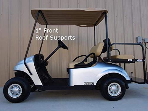 Doorworks Hinged Door Golf Cart Enclosures - EZGO TXT 14+ Marine Vinyl Cart Cover, Swinging Hard Doors, 4 Sided, Zippered Drivable Golf Cart Cover Fits Golf Bags, Utility Box, Rear Facing Seat - Thumbnail 5