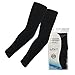 Elixir Arm Cooler Cooling Sleeves UV Protective Compression Arm Sleeves, 1 Pair, Black