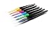Nightscape Watercolor Brush Marker Pens, Felt Nib, Firm Tip, Set of 12 Colors