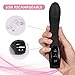 G-Spot Vibrator Rechargeable Dildo 9 Vibrations for Clitoral Vagina Anal Stimulator Waterproof Stimulator Quiet Bendable Massager Ideal Sex Pleasure Toy for Starters, Women, Couples (Black)