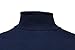 Enkalda Men's Premium Heavyweight Long Sleeve Mock Neck T-Shirt XL Navy