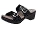 Dansko Women's Sophie Slide Sandal, Black Drizzle Suede, 40 M EU (9.5-10 US)