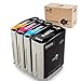 MIROO Remanufactured Ink Cartridges Replacement for HP 940 940XL 1 Set (Black/Cyan/ Magenta/Yellow), Work on HP Officejet Pro 8500 8000 8500A 8500A Plus Printer