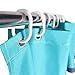 AndreuÂ® Shower Curtain Rings - Kamhairaiog 12-Pack Bathroom Curtain Hook Curtain Poles Shower Rod Hook Hanger White Color Plastic Ring Bath Drape Loop Clasp Drapery Home (White)