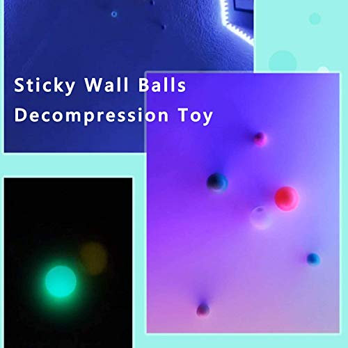 4 PCS Sticky Wall Balls,Ceiling Balls Sticky Balls for Kids Adult,Stick