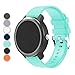 Anrir Watch Bands for Vivoactive 3, 20mm Silicone Bands for Garmin Vivoactive 3/Forerunner 645 Music/Galaxy 42mm/Galaxy Watch 3 41mm/Galaxy Watch Active 2 40mm/44mm-Light Green