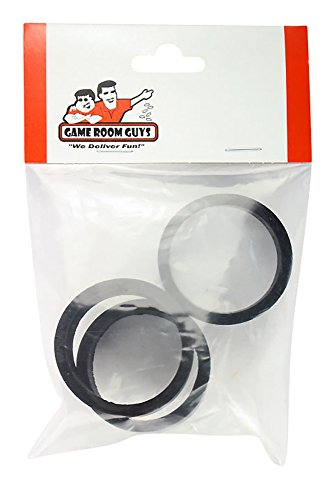 Game Room Guys Set of 3 Black Pinball Flipper Rubber - 1.5