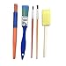 MarJunSep Toddler Learning Toys Washable Finger Paint Brushes Set Art Craft Supplies for 3 4 5 6 Year olds Kids Preschool Fun Gift-sponges-Non toxic-100% Baby Safe