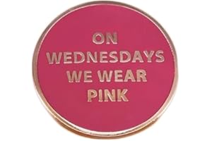 HUAQIGUO On Wednesdays We Wear Pink Lapel Pin Brooch Mean Girls Button Badge Exquisite Jewelry Accessories