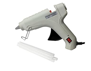 GLUN 40W Hot Melt Glue Gun with On and Off Switch, Indicator and Glue Sticks