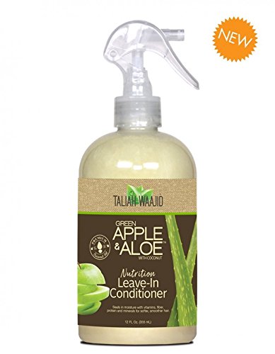Taliah Waajid Green Apple & Aloe Nutrition Leave-In Conditioner, 12 oz - Strengthens & Moisturizes - Gentle for Daily Use