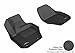 3D MAXpider L1VV01511509 Front Row Custom Fit All-Weather Floor Mat for Select Volvo XC60/S60 Models - Kagu Rubber (Black)