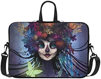 SLsenD Custom Sugar Skull Classic Water Resistant Computer Bag Laptop Sleeve Notebook Case Cover 13 13.3 inch