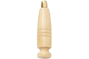 Uonlytech Wood Handle Awl Set for Leathercraft DIY Sewing with Replaceable Brass Tips, Leather Stitching