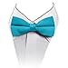 Solid Banded Bowtie Turquoise Blue TO-18