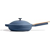 Our Place Large Always Pan | 12.5" Ceramic Pan with Modular Lid & Beechwood Spatula | Patented 10-in-1 Nonstick, Non-Toxic Cookware Made Without PFAS | Induction & Oven-Safe up to 450°F | Char