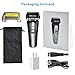 INSMART Electric Shaver for men, Waterproof Wet/Dry USB Quick Rechargeable Cordless Electric Razor with Led Display, Travel Lock & Pop Up Trimmer-Black