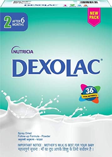 Dexolac Stage 2 Follow Up infant milk formula Powder for Babies, After 6 months, BIB Pack (400g)
