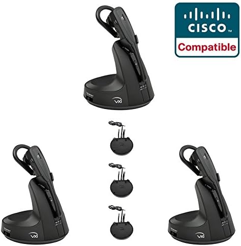 Cisco Phone Compatible VXi V300 3pk Headset Bundle for PC, Mobile, Deskphone | Includes Cisco Remote Answerer (EHS) Adapter | For Cisco VoIP phones: 7821, 7841, 7861, 7942g, 7945g, 7962g, 7965g, 7975g