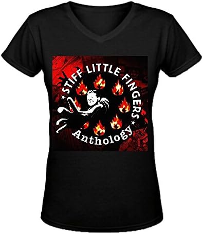 Stiff Little Fingers Anthology Personal Women's V-Neck T Shirts Large