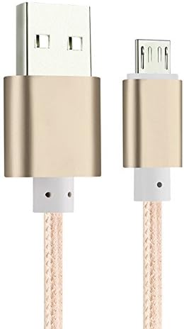 Suriora USB Cable, 5FT Extra Long Nylon Braided Micro USB Cable High Speed USB 2.0 Universal for Samsung, HTC, Motorola, Nokia, Android, and All Other Smartphones (5ft Black)