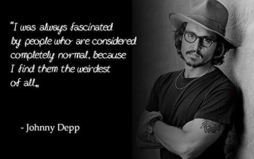 Johnny Depp (Quotes 33) Get Motivated Poster 12 x 18 ”