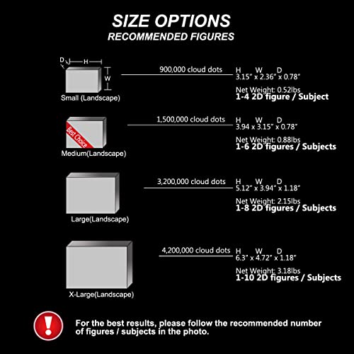 Roniatic Personalized Crystal Photo Customized Laser Engraved Crystals Glass Gfits for Birthday (Small(Landscape), Crystal Only)