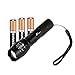 Moobom XM-L T6 2000 Lumens,5 Adjustable Modes Zoomable LED Tactical Flash light Torch Lamp Aluminum LED Flashlight Lighting Lamp with Battery