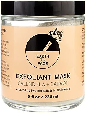 Earth tu Face - Organic Calendula + Carrot Exfoliant Powder Mask (8 fl oz / 236 ml)