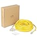 SIMBR 100 FT 12/3 Extension Cord Outdoor/Indoor, Heavy Duty Electrical Cord with Lighted 3 Outlets, 3 Prong, 15 Amps, UL Listed, SJTW - Power Your Household, Office and Garden Electric Appliance