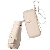 ESUFEIR Mini Travel Sun Umbrella for Purse With