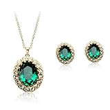 Fashion Plaza Cubic Zirconia Necklace and Earring Set S123