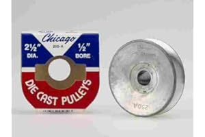 CHICAGO DIE CASTING 2-1/2" x 1/2" Bore, No Keyway, A-Groove, Chicago Die Cast Pulley. 100% Made in The USA!