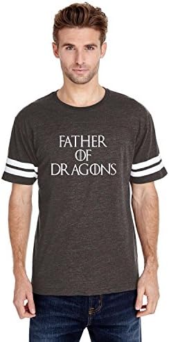 NIB Father's Day Novelty Gift Father of The Dragons Men Football Fine Jersey Tee