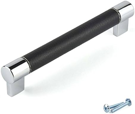 M4TEC Premium Bar Handle - Ideal Pull Knob For Cupboards, Kitchen Cabinets, Doors, Drawers &amp; Bedroom Furniture, Chrome C4 Series: 7-3/16" - Sturdy &amp; Durable Construction. Pack of 5