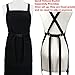 Aiden Brothers Kitchen Artist Apron for Chef, BBQ & Grill, 6 Deep Pockets with 1 Zipper Pocket,100% Cotton Canvas, M-XXL