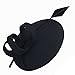 Ladies Curly Feather Felt Wool Fascinator Pillbox Tilt Cocktail Formal Hat A145 (Black)