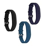 EverActTMReplacement Bands for Fitbit Flex 2 (3 Pack) Watch-Type Buckle Designed Band