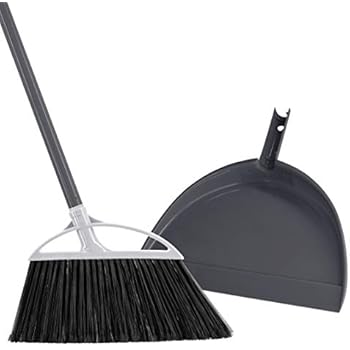Radley & Stowe Angle Broom and Dustpan Set (Grey)