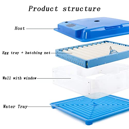CHICTI Brutmaschine Vollautomatisch Eier-Inkubator 256 Eier Digital Mit Beleuchtung Temperaturregulierung Und… – Bild 5