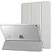 MoKo Case for iPad Pro 10.5 - Slim Lightweight Smart-shell Stand Cover with Translucent Frosted Back Protector for Apple iPad Pro 10.5 Inch 2017 Released Tablet, SILVER (Auto Wake / Sleep)
