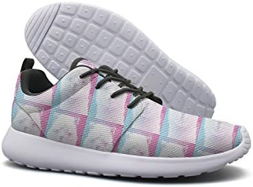 GDDF HXB Running shoes Pink And Blue Pixelated Alpaca Competition Shoes For Women
